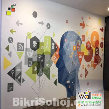 Wall Sticker design for Office |3D Wall stickers price in BD